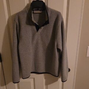 Essentials Grey Fleece Pullover, Youth Size 12